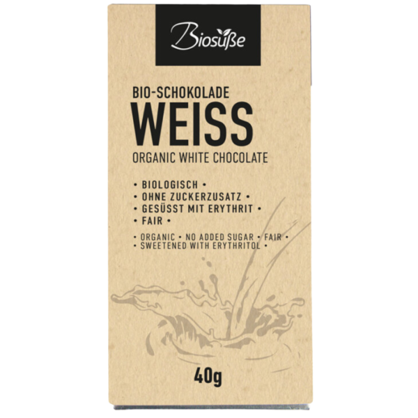 Biosüße Bio Weiße Schokolade