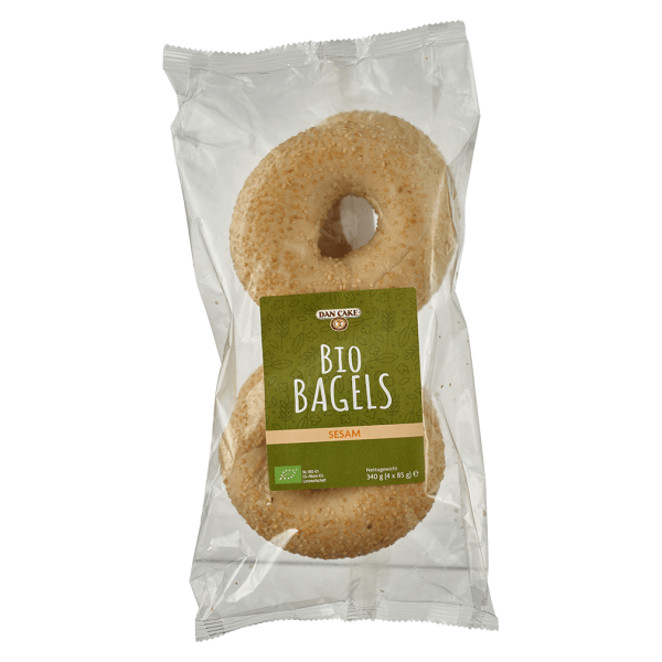 Dan Cake Bio Bagels Sesam, 4 Stück