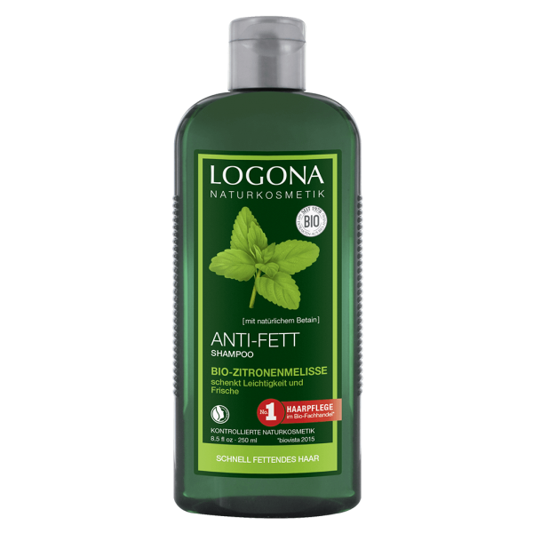 Logona Anti-Fett Shampoo Zitronenmelisse, 250ml