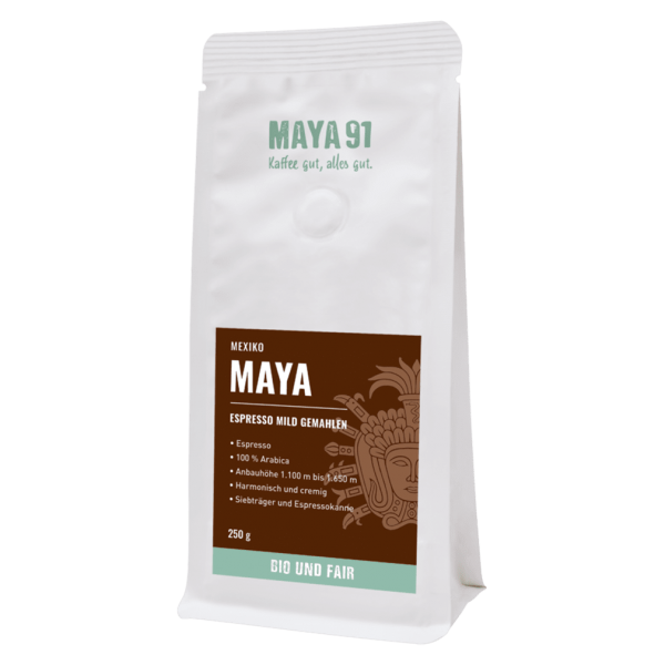 Maya Kaffee Bio Espresso Gemahlen MHD 20.04.2024