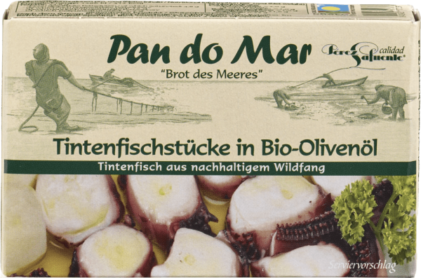 Pan do Mar Tintenfischstücke in Olivenöl