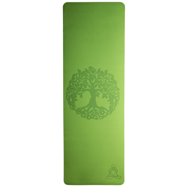 Berk Yogamatte TPE ecofriendly - hellgrün / grau