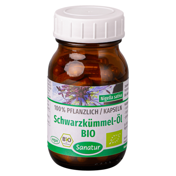 Sanatur Bio Schwarzkümmel-Öl Kapseln