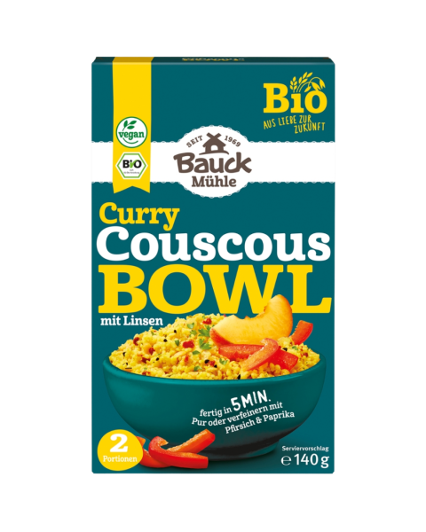 Bauckhof  Bio Couscous Bowl Curry mit Linsen