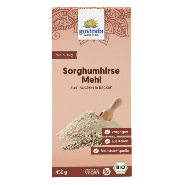 Govinda Bio Sorghumhirse Mehl vorgegart, 450g