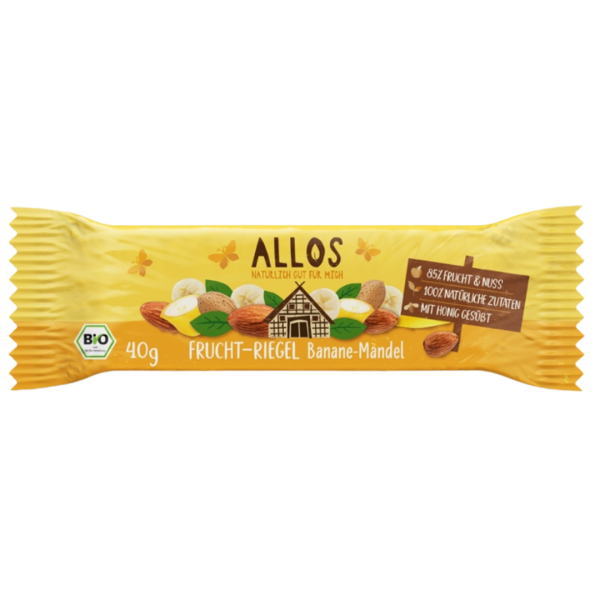 Allos Bio Frucht-Riegel Banane Mandel, 40g