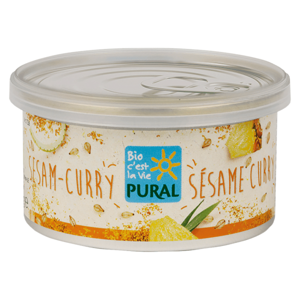 Pural Bio Aufstrich Sesam Curry MHD 15.11.2023