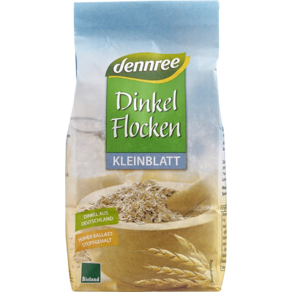 dennree Bio Dinkelflocken Kleinblatt