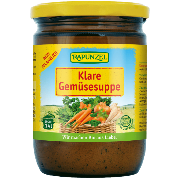 Rapunzel Bio Klare Gemüsesuppe, mit Bio-Hefe