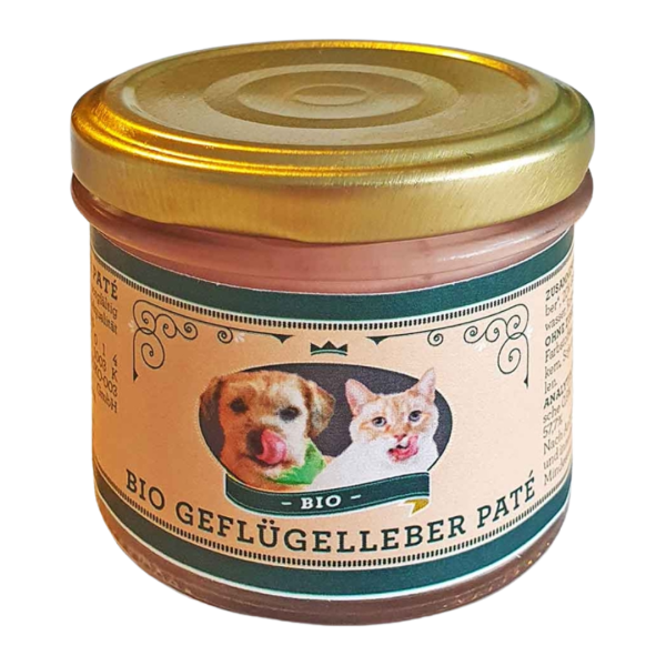 Wuff &amp; Mau Bio Hunde- &amp; Katzensnack Geflügelleber Paté