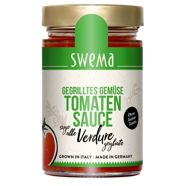 SweMa Bio Tomatensauce - gegrilltes Gemüse