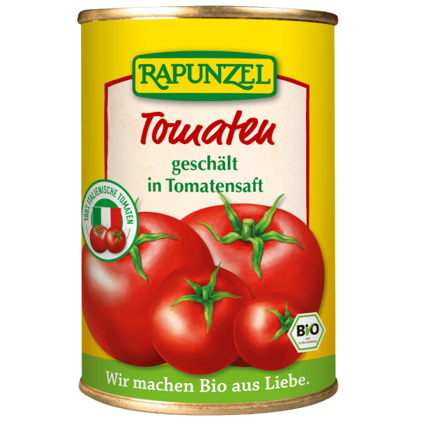 Rapunzel Bio Tomaten geschält in der Dose