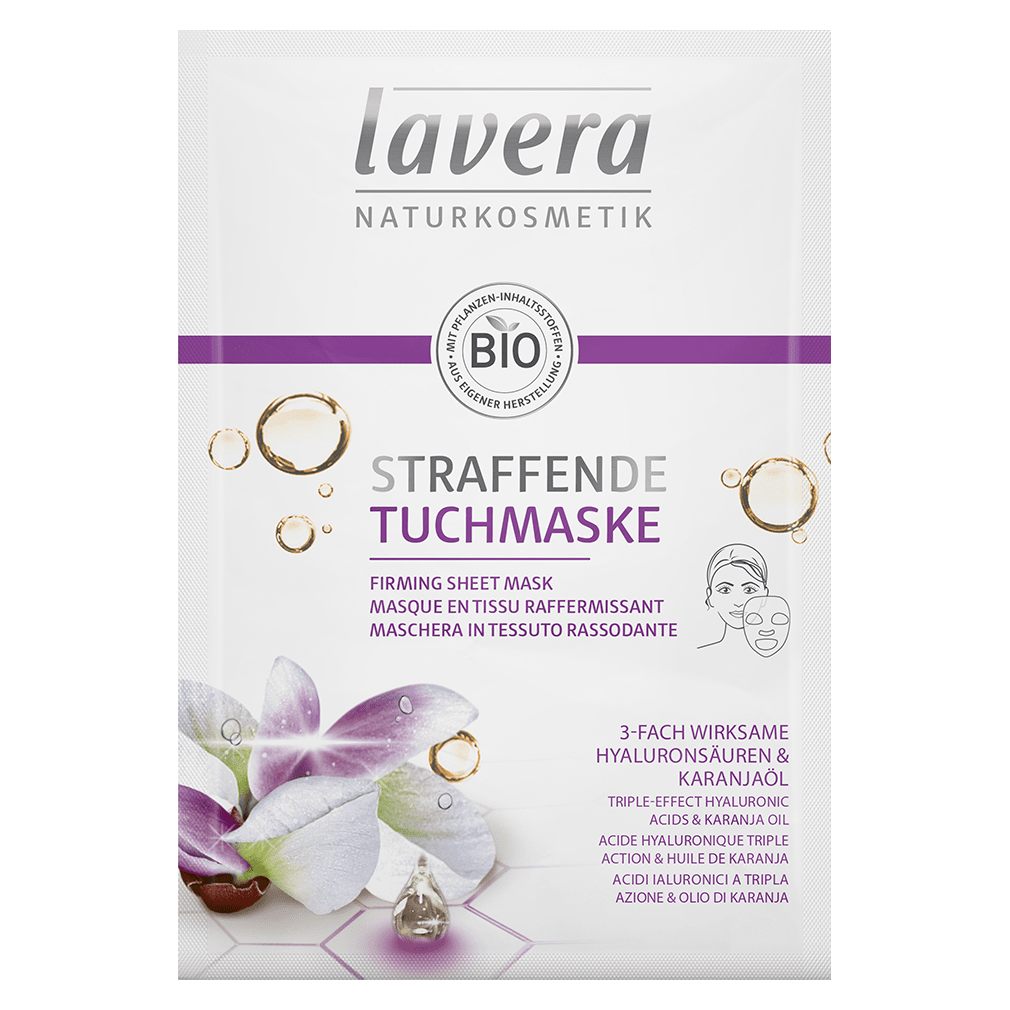 Lavera Straffende Tuchmaske – 21 Ml, Packung Mit 2, Mit Edelweiß-Extrakt, 100% Naturkosmetik