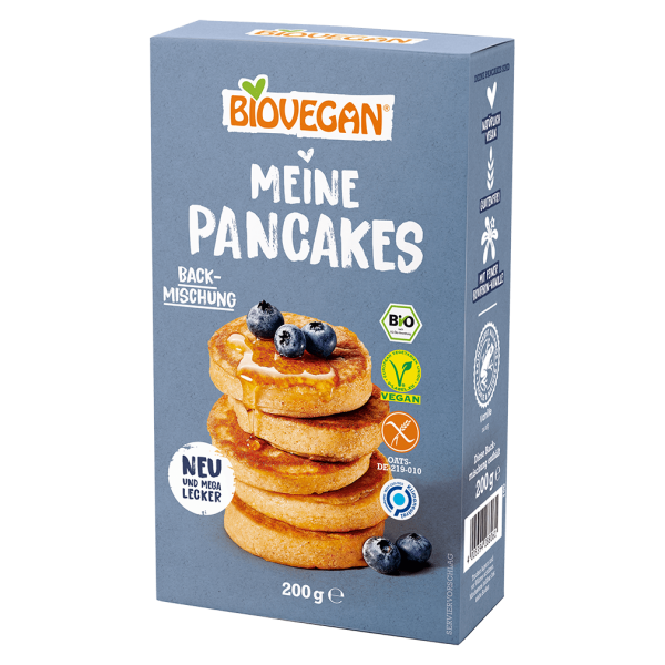 Biovegan Bio Backmischung Meine Pancakes