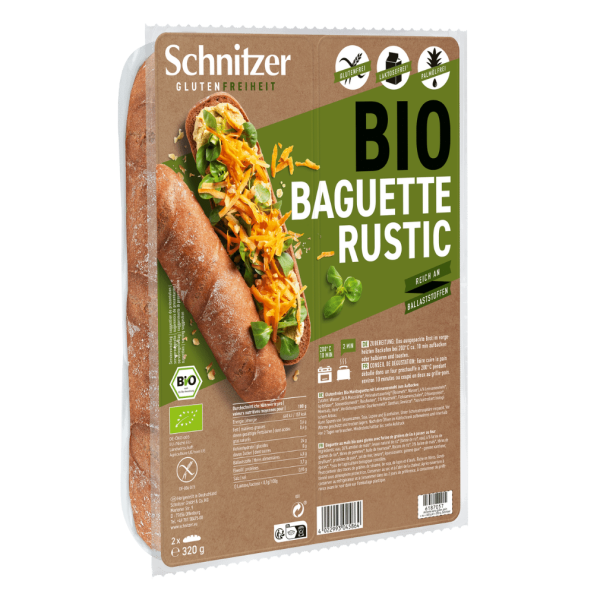 Schnitzer Bio Baguette Rustic glutenfrei, 2 Stück, 320g