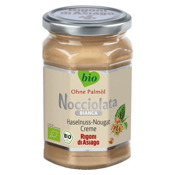 Rigoni di Asiago Bio Nocciolata Nuss Nougat Bianca, 250g