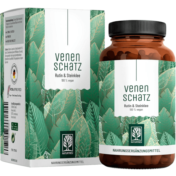 Naturtreu Venenschatz Rutin &amp; Steinklee Komplex, 120 Kapseln