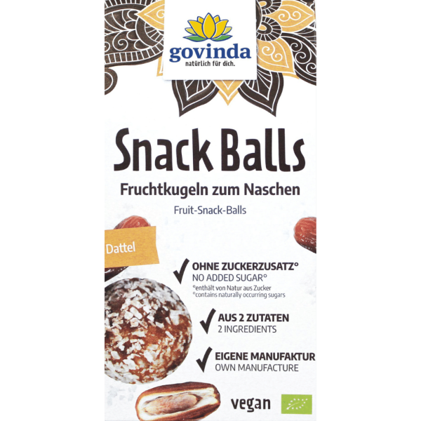 Govinda Bio Snack Balls Dattel