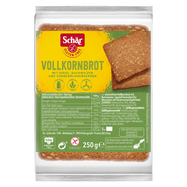 Schär Vollkorn-Brot MHD 28.04.2024