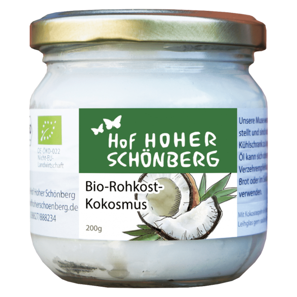 Hof Hoher Schönberg Bio Rohkost Kokosmus