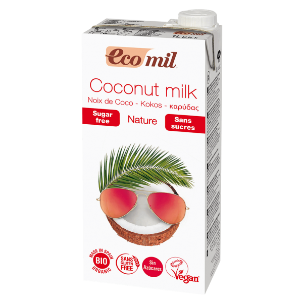 EcoMil Bio Kokosmilch Natur, zuckerfrei