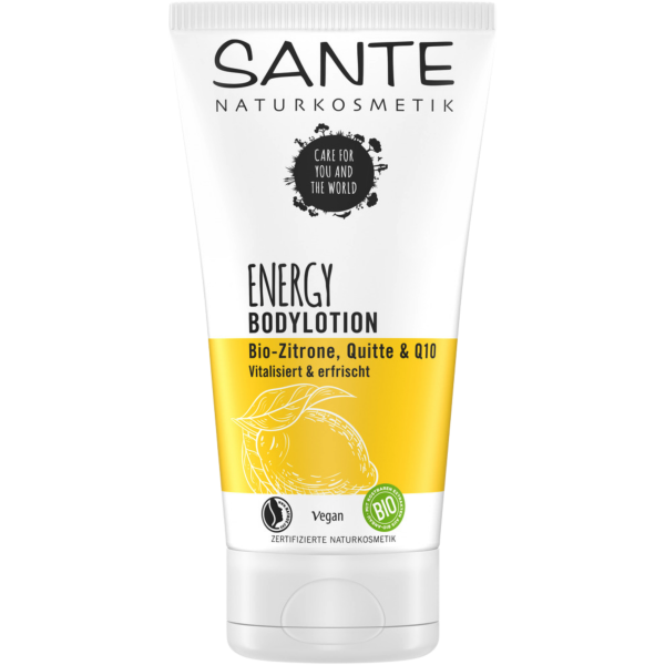 Sante Naturkosmetik Energy Bodylotion mit Q10, Zitrone und Quitte, 150 ml
