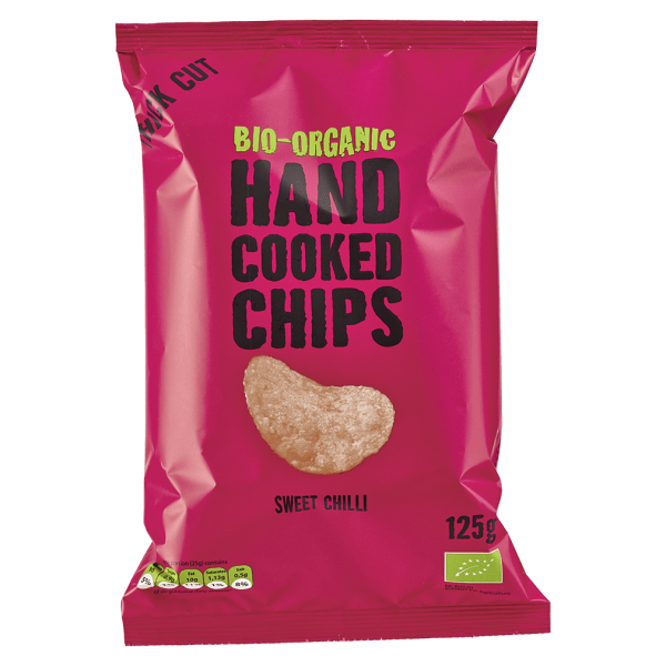Trafo  Bio Handcooked Chips Sweet Chili MHD 27.09.2023