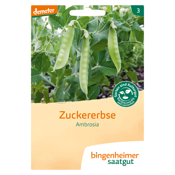 Bingenheimer Saatgut Bio Zuckererbse Ambrosia