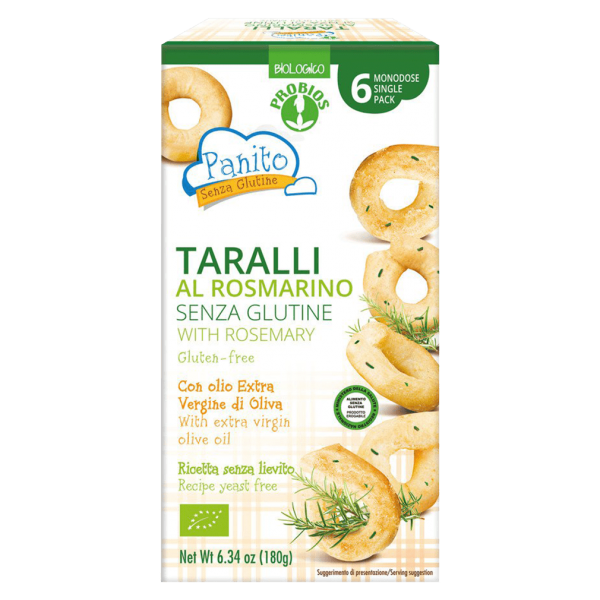 Probios Bio Taralli mit Rosmarin und Olivenöl