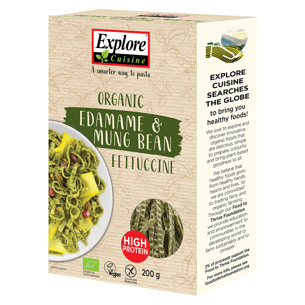 Explore Cuisine Bio Fettuccine Edamame & Mungbohnen