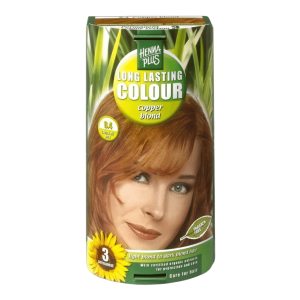 Hennaplus Langhaltende Farbe Kupferblond 8.4