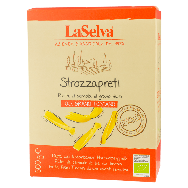LaSelva Bio Strozzapreti, Teigwaren aus Hartweizengrieß