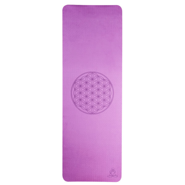 Berk Yogamatte TPE ecofriendly - dunkellila/zartlila