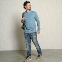 Spirit of Om Leinen Longsleeve Niagara Spirit of Om Leinen Longsleeve Niagara