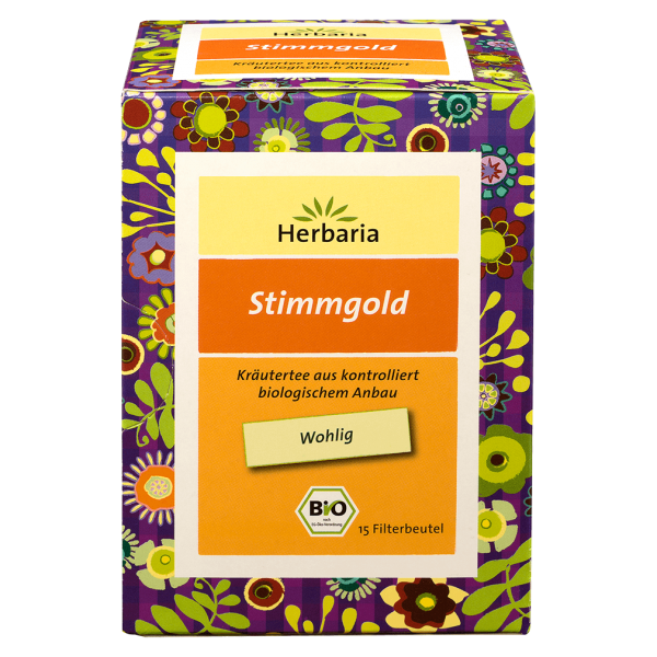 Herbaria Bio Stimmgold Tee, 15 Filterbeutel