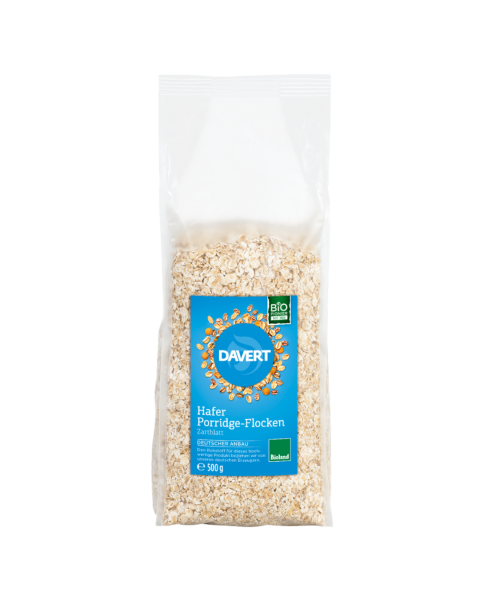 Davert Bio Hafer Porridge-Flocken Zartblatt, 500g