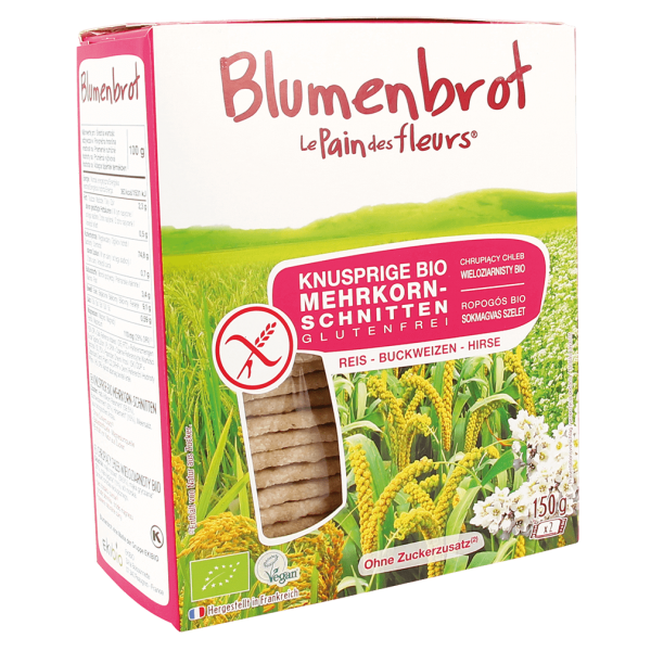 Blumenbrot Bio Knusprige Mehrkorn-Schnitten, glutenfrei