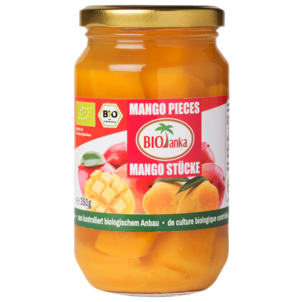 biolanka Bio Mangostücke in Ananassaft
