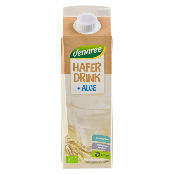 dennree Bio Hafer Drink + Alge MHD 24.03.2024