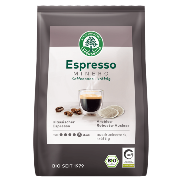 Lebensbaum Bio Minero Espresso 18 Pads, 126g