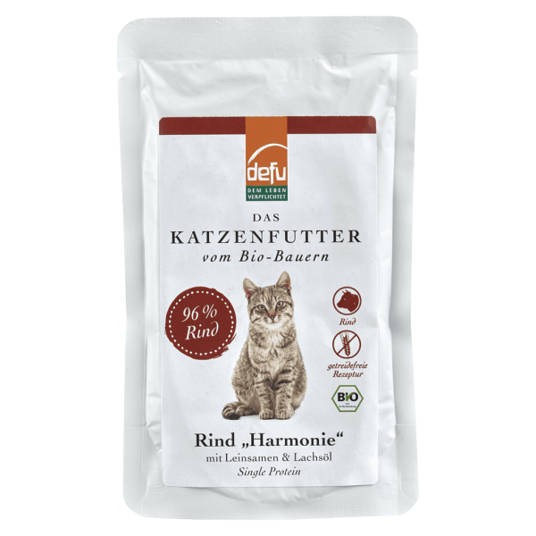 defu Bio Katzenfutter Rind Harmonie