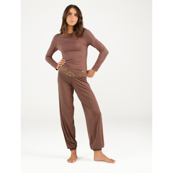 Spirit of Om Yoga Hose Bali - cacaobraun