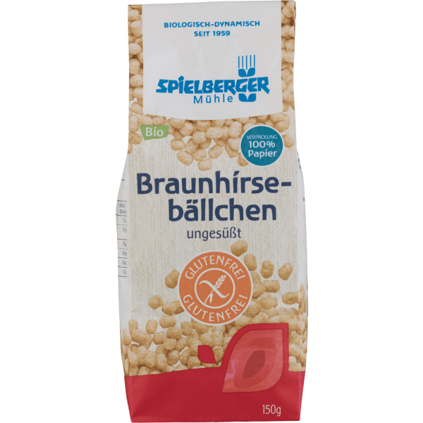 Spielberger Bio Braunhirsebällchen glutenfrei, 150 g