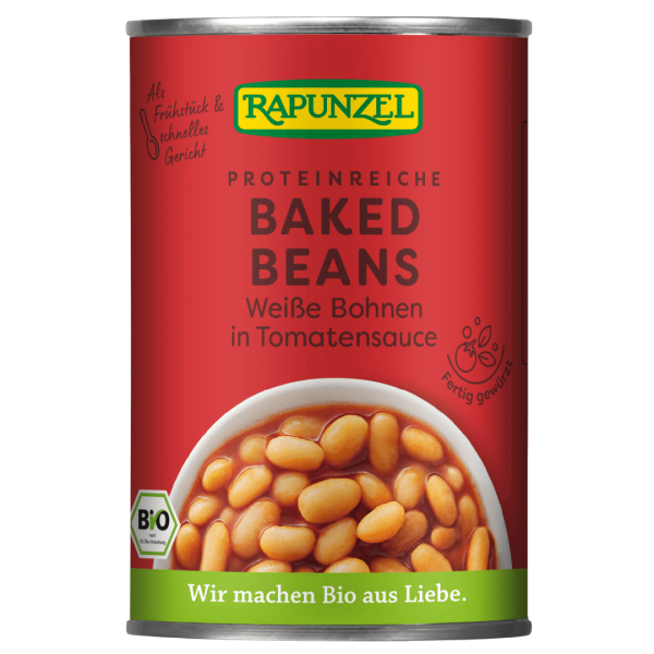 Rapunzel Bio Baked Beans in der Dose