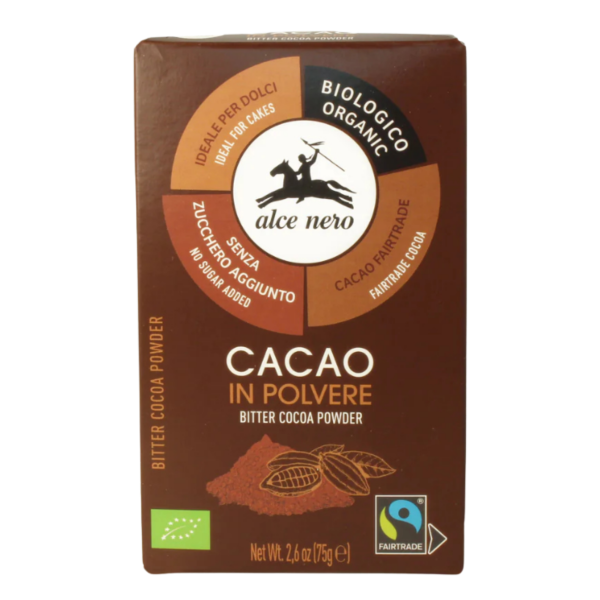 Alce Nero Bio Kakaopulver ungesüsst, Fairtrade, 75g