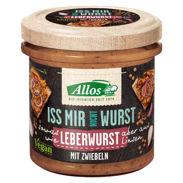 Allos Bio Iss mir nicht Wurst Leberwurst mit Zwiebel