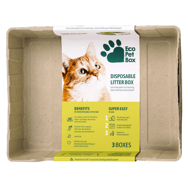 EcoPetBox Kompostierbare Haustiertoiletten 3 St.