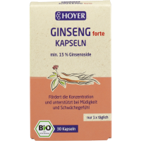 Hoyer Bio Ginseng Kapseln 30 St Hoyer Bio Ginseng Kapseln 30 St
