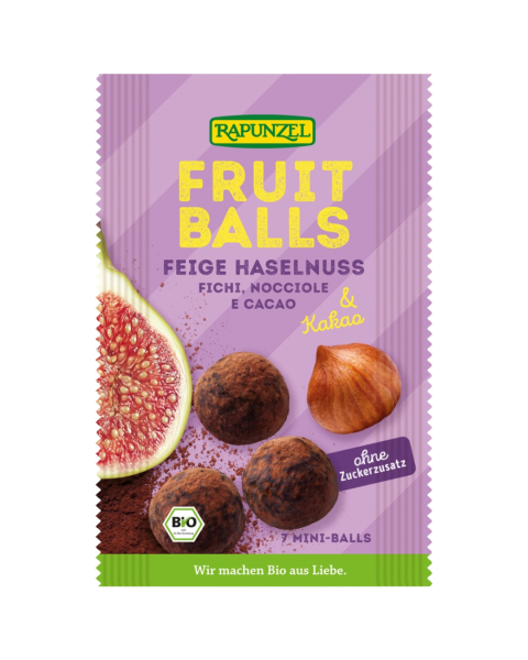 Rapunzel Bio Fruit-Balls Feige-Haselnuss &amp; Kakao