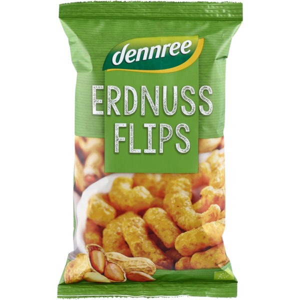 dennree Bio Erdnussflips